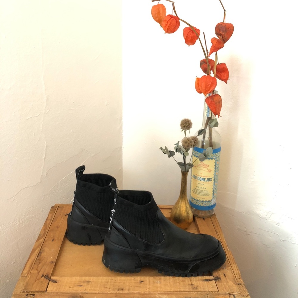 Zara Chelsea sock boot